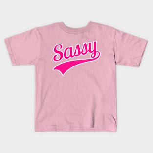 Sassy with Text Tail Kids T-Shirt